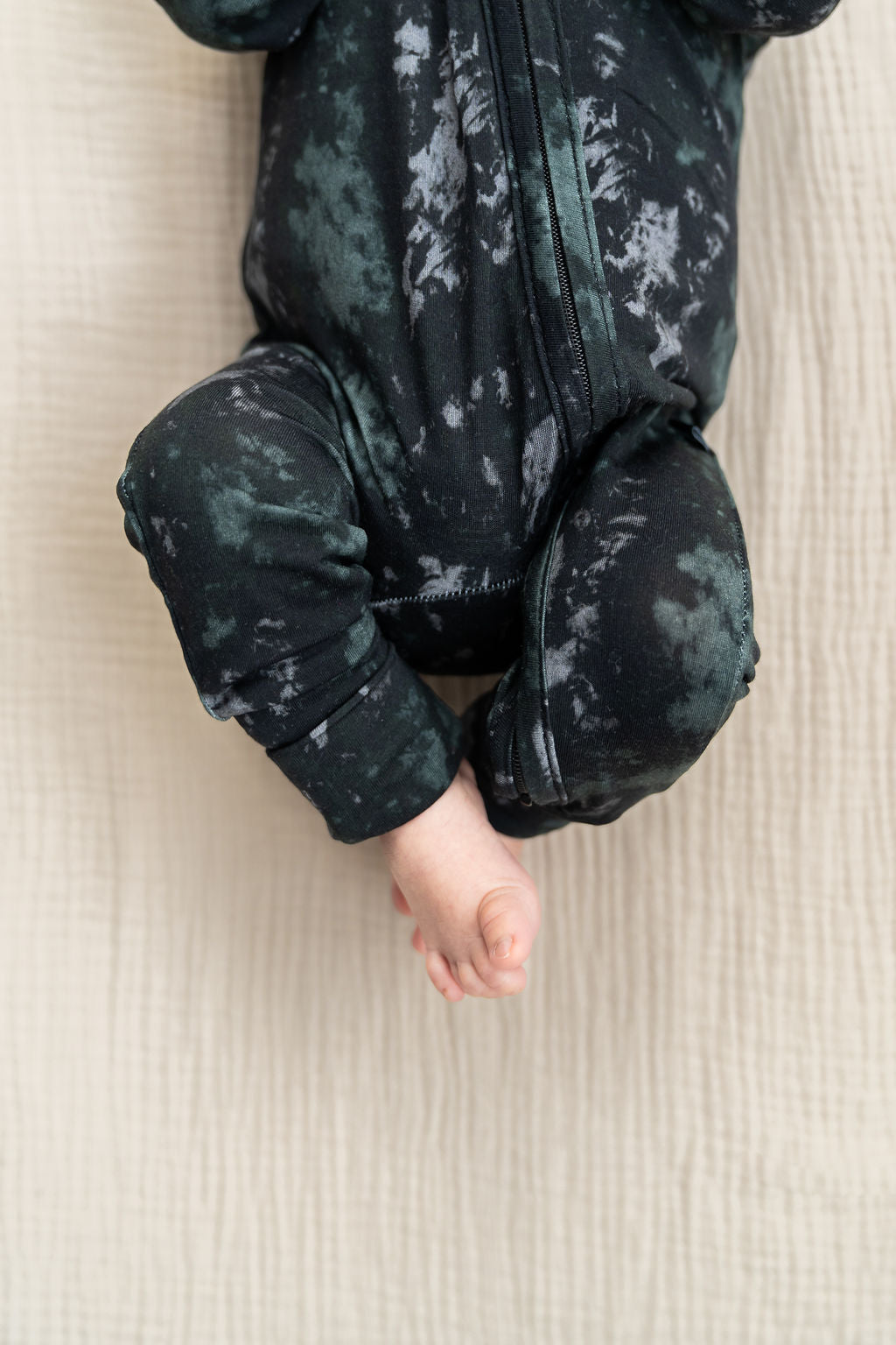 Onyx Tie-Dye Convertible Footie