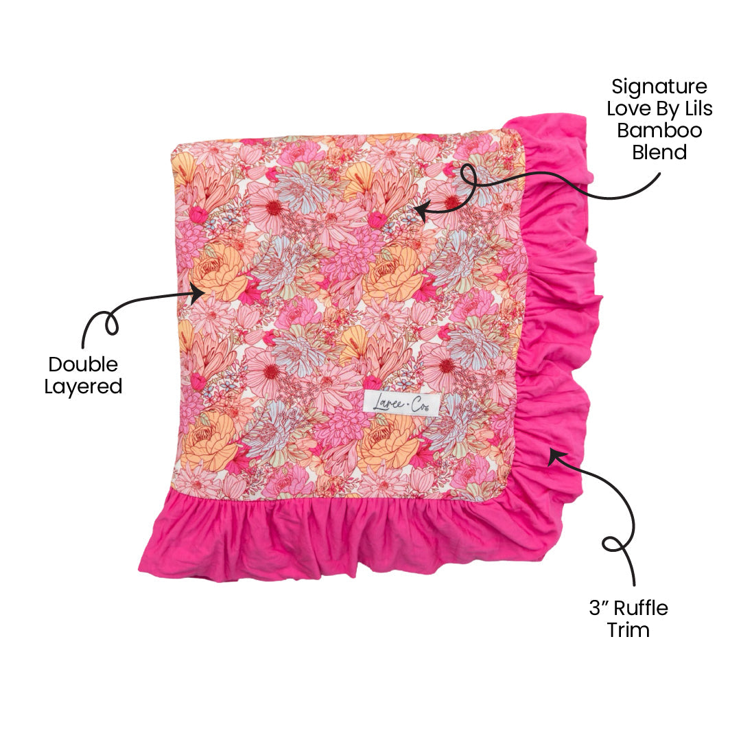 Journee Bamboo Ruffle Toddler Blanket